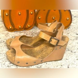 Lucky Brand Cork Wedge Sandals